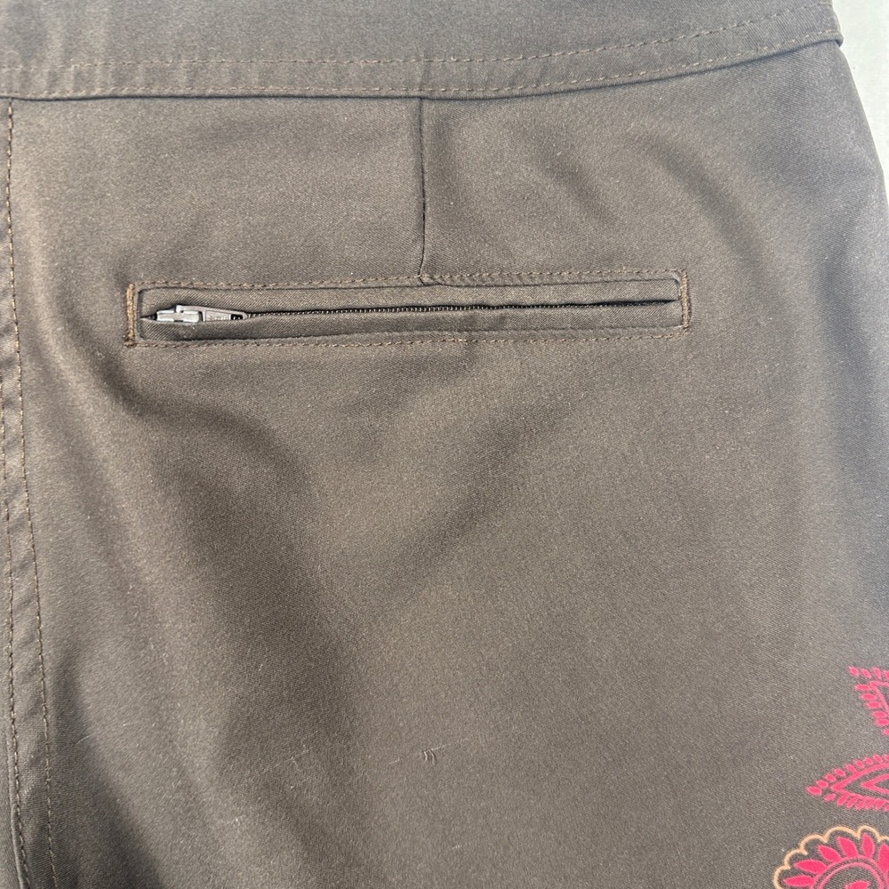 Mysterioso Board Shorts 6 Black Pink Paisley Mandala Surf Swim Beach Boho Y2K - Picture 10 of 10